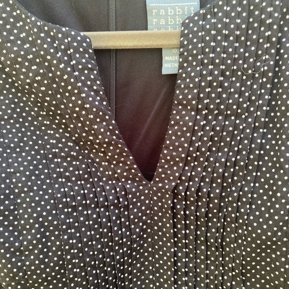 Rabbit Rabbit Rabbit black polka dot dress - Picture 2 of 9